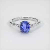 1.92 Ct. Color Change Sapphire Ring, 18K White Gold 1