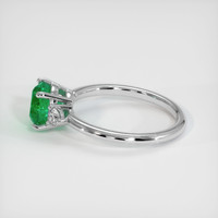 1.16 Ct. Emerald Ring, 18K White Gold 4