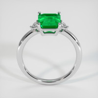 1.90 Ct. Emerald Ring, 18K White Gold 3