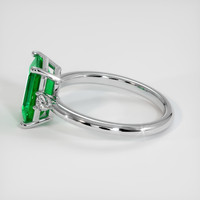 1.90 Ct. Emerald Ring, 18K White Gold 4