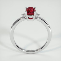 1.12 Ct. Ruby Ring, 18K White Gold 3