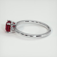 1.12 Ct. Ruby Ring, 18K White Gold 4