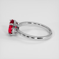 1.97 Ct. Ruby Ring, 18K White Gold 4