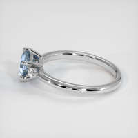 1.21 Ct. Sapphire Ring, 18K White Gold 4