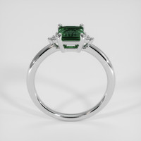 1.11 Ct. Greenish Blue Sapphire Ring, 18K White Gold 3