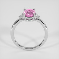 2.04 Ct. Pink Sapphire Ring, 18K White Gold 3