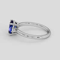 1.54 Ct. Blue Sapphire Ring, 18K White Gold 4