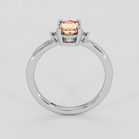 1.02 Ct. Padparadscha Sapphire Ring, 18K White Gold 3