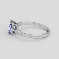 1.32 Ct. Violet Sapphire Ring, 18K White Gold 4