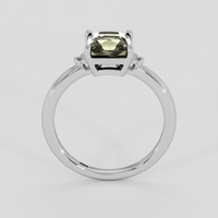 1.91 Ct. Green Sapphire Ring, 18K White Gold 3