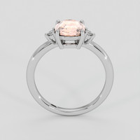 1.58 Ct. Padparadscha Sapphire Ring, 18K White Gold 3