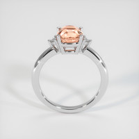 2.33 Ct. Padparadscha Sapphire Ring, 18K White Gold 3