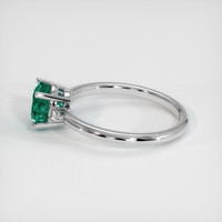 1.29 Ct. Emerald Ring, 18K White Gold 4