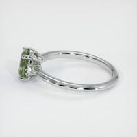1.33 Ct. Sapphire Ring, 18K White Gold 4