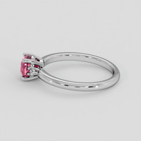1.18 Ct. Pinkish Purple Sapphire Ring, 18K White Gold 4
