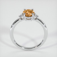 1.64 Ct. Yellowish Brown Sapphire Ring, 18K White Gold 3