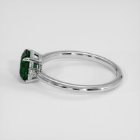 2.30 Ct. Green Sapphire Ring, 18K White Gold 4