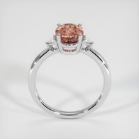 2.00 Ct. Padparadscha Sapphire Ring, 18K White Gold 3