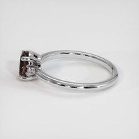 0.85 Ct. Sapphire Ring, 18K White Gold 4