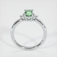 0.90 Ct. Sapphire Ring, 18K White Gold 3