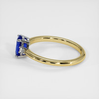 1.15 Ct. Bi Color Sapphire Ring, 14K White & Yellow 4