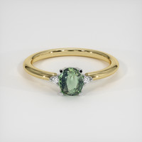 0.73 Ct. Gemstone Ring, 14K White & Yellow 1