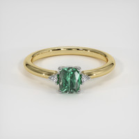 0.63 Ct. Gemstone Ring, 14K White & Yellow 1