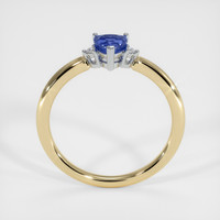 0.55 Ct. Sapphire Ring, 14K White & Yellow 3