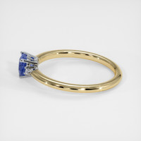 0.55 Ct. Sapphire Ring, 14K White & Yellow 4