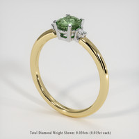 0.73 Ct. Gemstone Ring, 18K White & Yellow 2