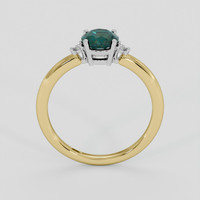 1.41 Ct. Bluish Green Sapphire Ring, 18K White & Yellow 3