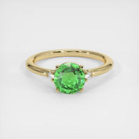 1.54 Ct. Tsavorite Garnet Ring, 10K Yellow Gold 1
