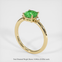 1.54 Ct. Tsavorite Garnet Ring, 10K Yellow Gold 2