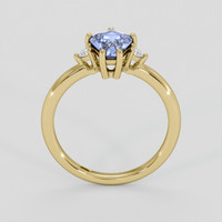 1.43 Ct. Blue Sapphire Ring, 10K Yellow Gold 3