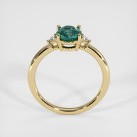 1.56 Ct. Bluish Green Sapphire Ring, 10K Yellow Gold 3