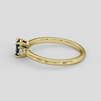 0.48 Ct. Bluish Green Sapphire Ring, 10K Yellow Gold 4
