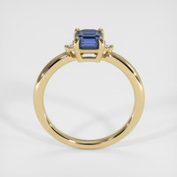 0.98 Ct. Blue Sapphire Ring, 10K Yellow Gold 3