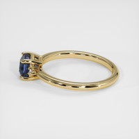 0.98 Ct. Blue Sapphire Ring, 10K Yellow Gold 4