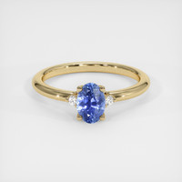 0.86 Ct. Sapphire Ring, 14K Yellow Gold 1