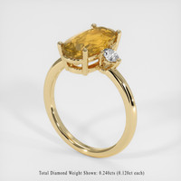 3.64 Ct. Gemstone Ring, 14K Yellow Gold 2