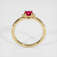 0.53 Ct. Ruby Ring, 14K Yellow Gold 3