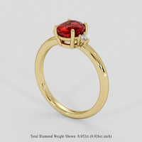 1.98 Ct. Ruby Ring, 14K Yellow Gold 2