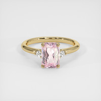 2.15 Ct. Pink Sapphire Ring, 14K Yellow Gold 1