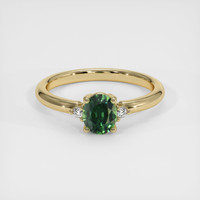 0.79 Ct. Sapphire Ring, 14K Yellow Gold 1