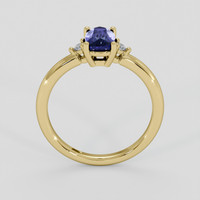 1.09 Ct. Blue Sapphire Ring, 14K Yellow Gold 3