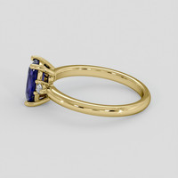 1.09 Ct. Blue Sapphire Ring, 14K Yellow Gold 4