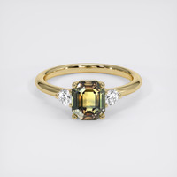 1.79 Ct. Bi Color Sapphire Ring, 14K Yellow Gold 1