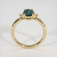 1.54 Ct. Bluish Green Sapphire Ring, 14K Yellow Gold 3