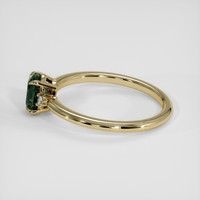1.10 Ct. Bluish Green Sapphire Ring, 14K Yellow Gold 4