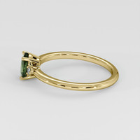 1.11 Ct. Green Sapphire Ring, 14K Yellow Gold 4